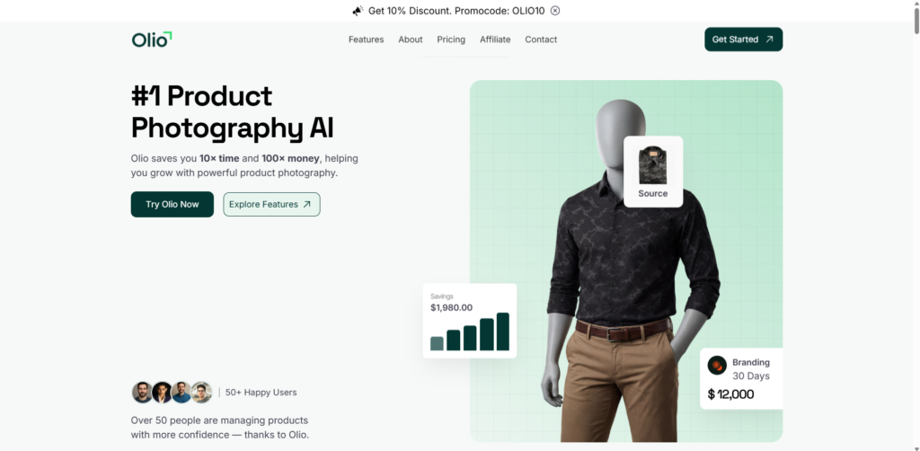 Tryolio.app - #1 Product Photography AI