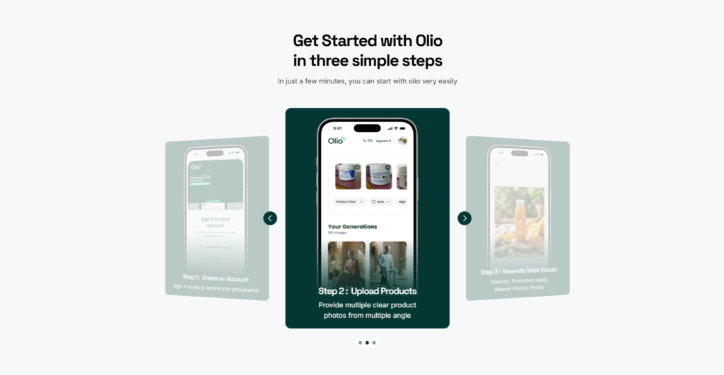 Tryolio.app - #1 Product Photography AI | Step 2